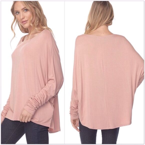 Dusty Rose Long Sleeve Top - Picture 2 of 6